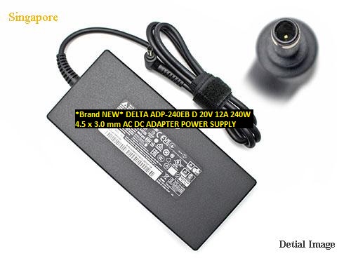 *Brand NEW* ADP-240EB D DELTA 20V 12A 240W 4.5 x 3.0 mm AC DC ADAPTER POWER SUPPLY